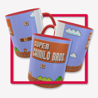 mug mario bros personalizable